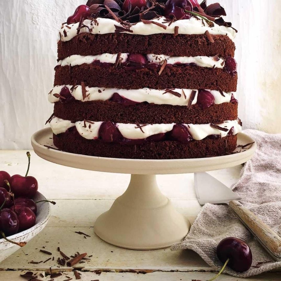 Торт "чёрный лес" (Black Forest Cake)