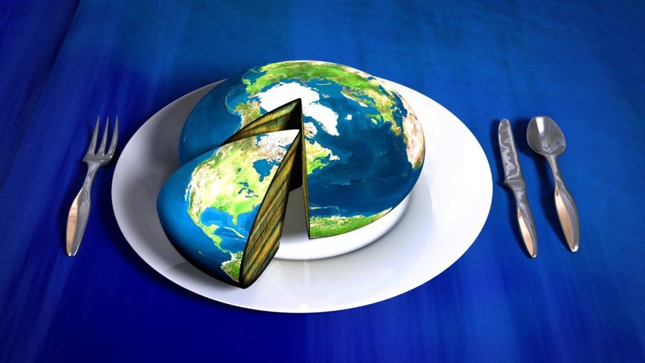 Десерт в виде планеты земля