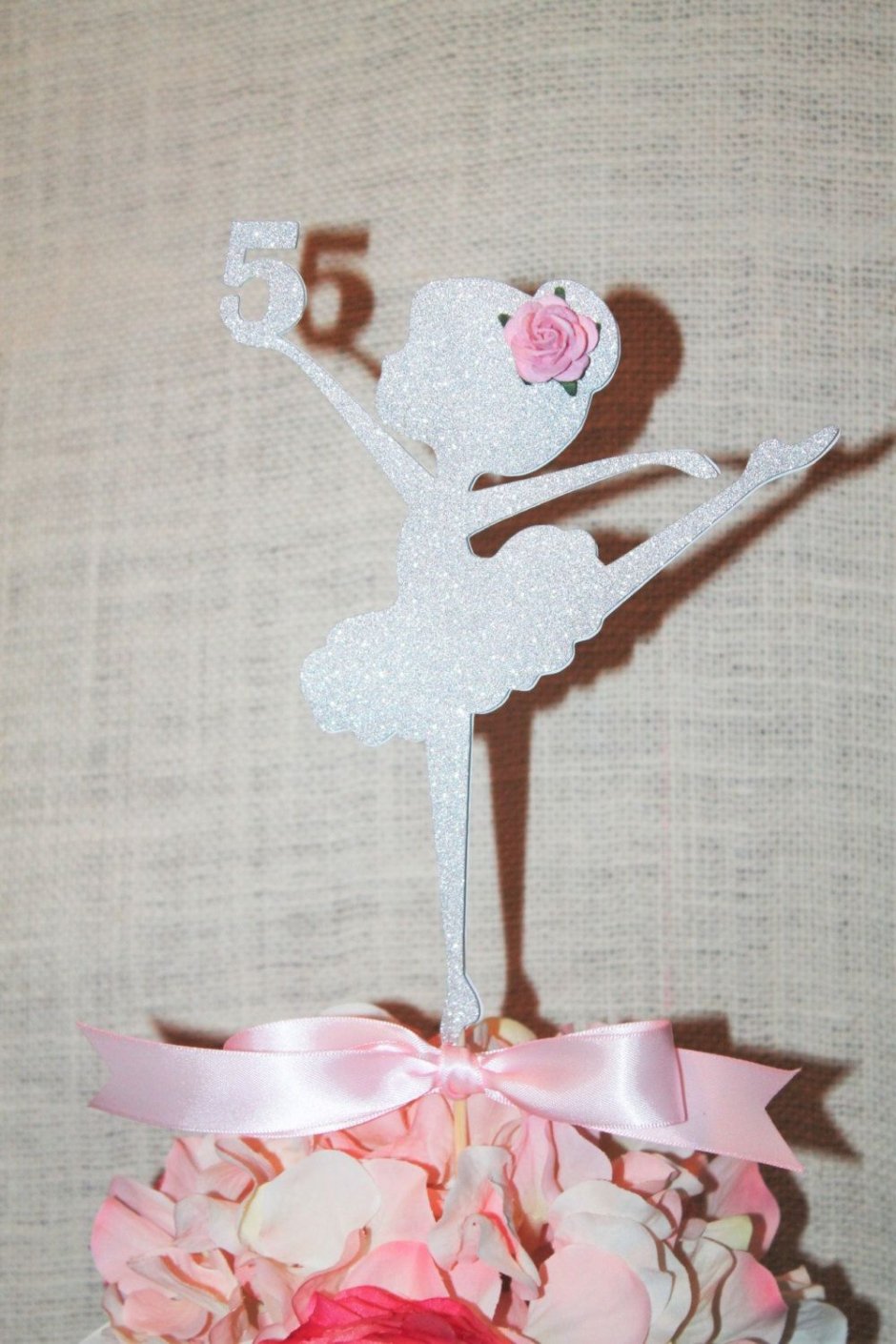 Балерина на торт из бумаги