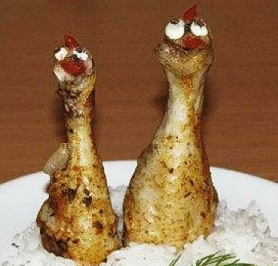 Смешные блюда из курицы