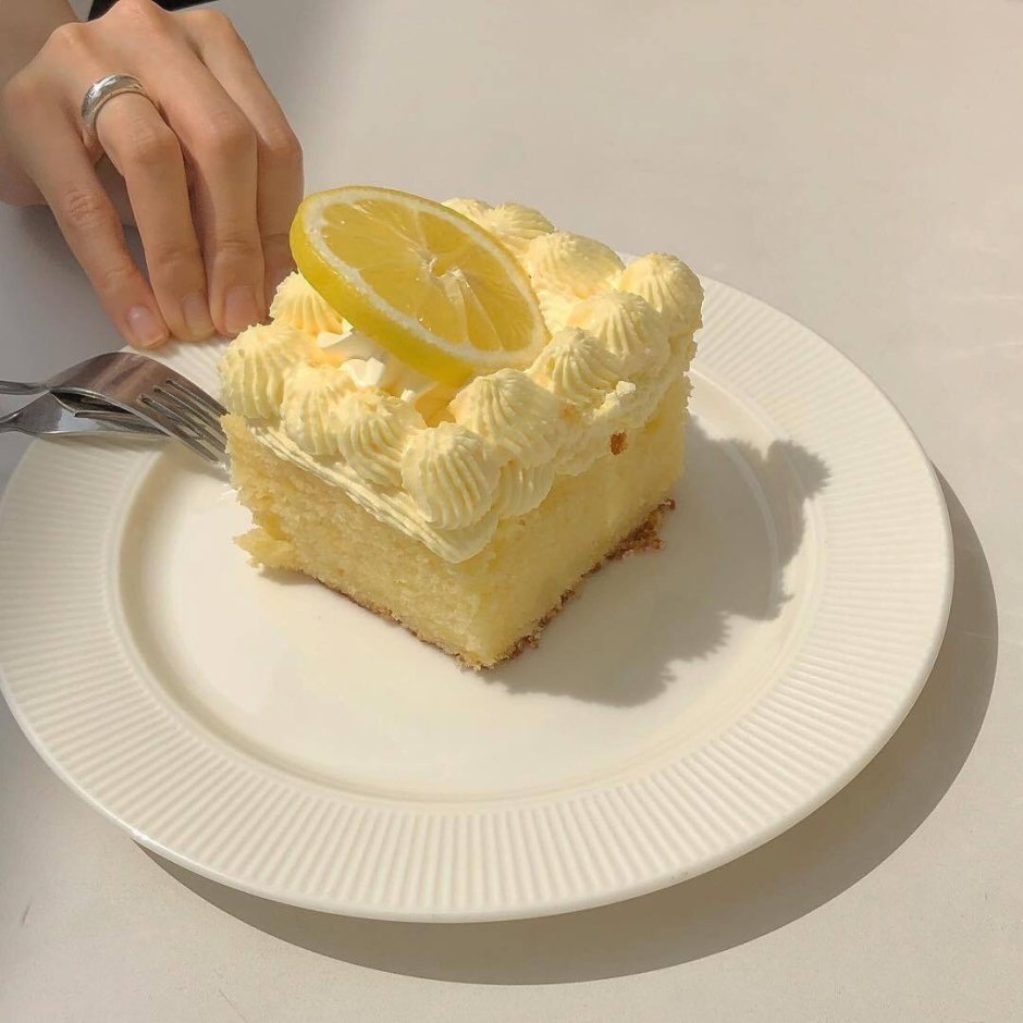 Лимонный бархат торт