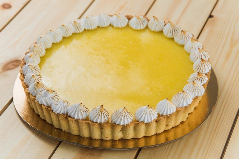 Украшение лимонного пирога