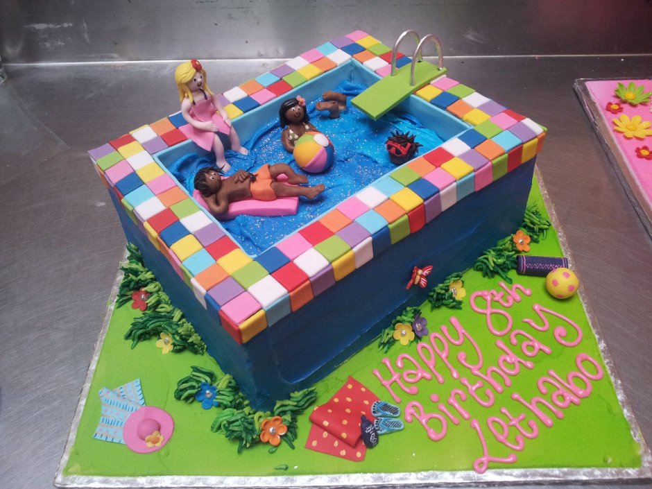 Торт для детского бассейна
