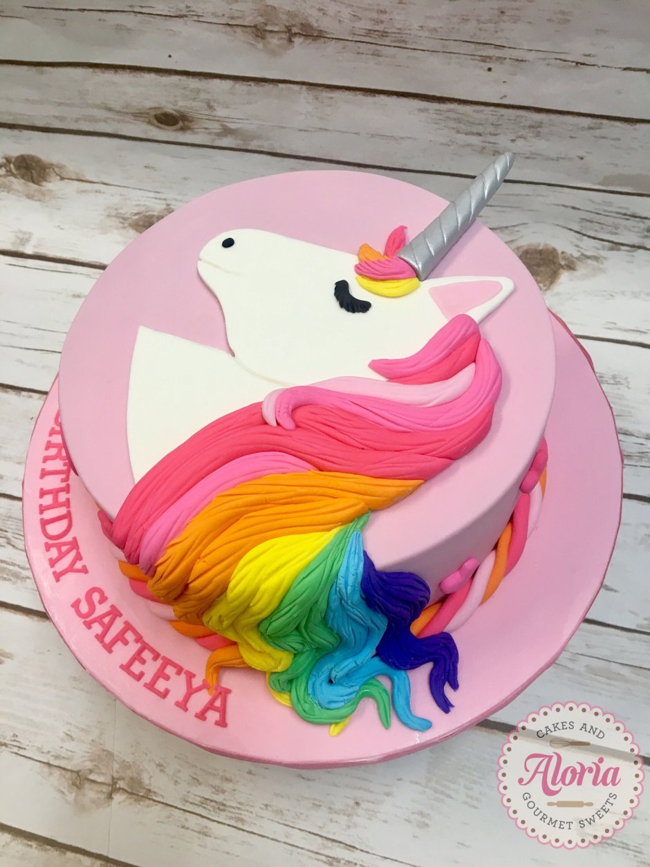 Маленький тортик на день рождения Единорог