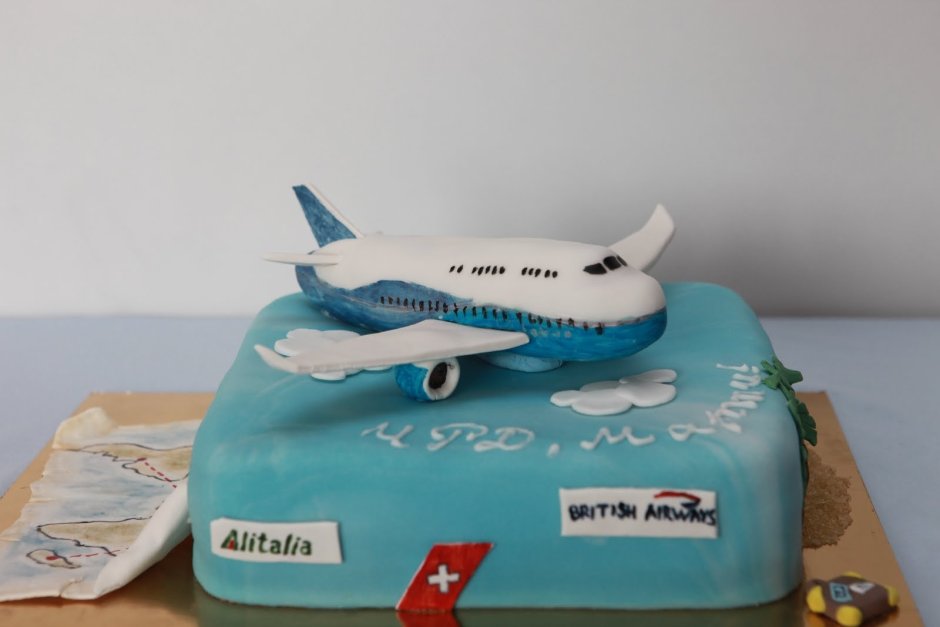 Большие торты с самолетом