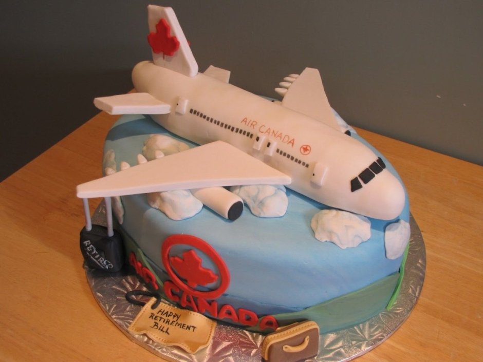Торт с самолетом