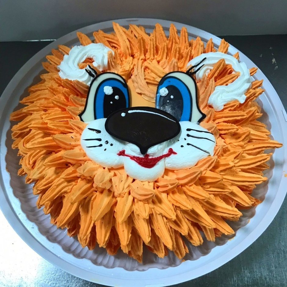 Детский тортик со львенком