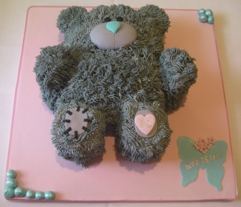 Торт с медведем Тедди