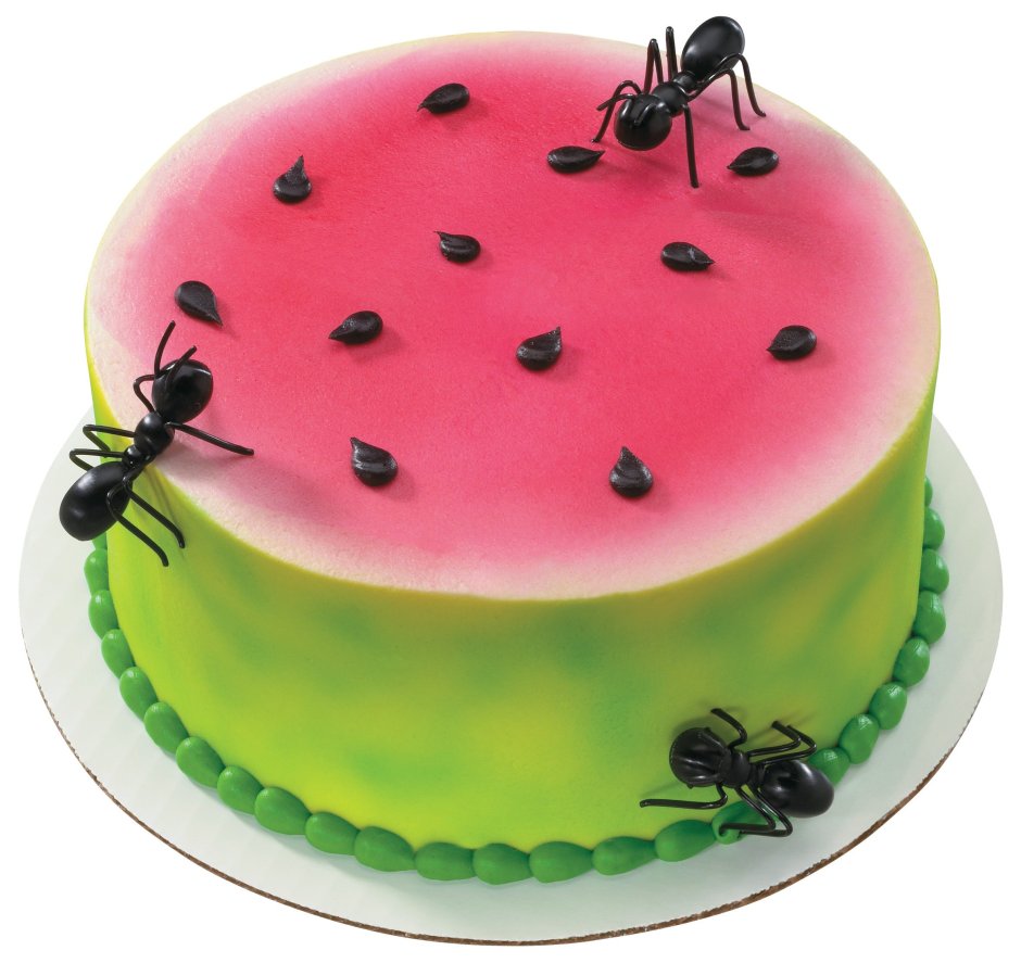 Торт в виде насекомых