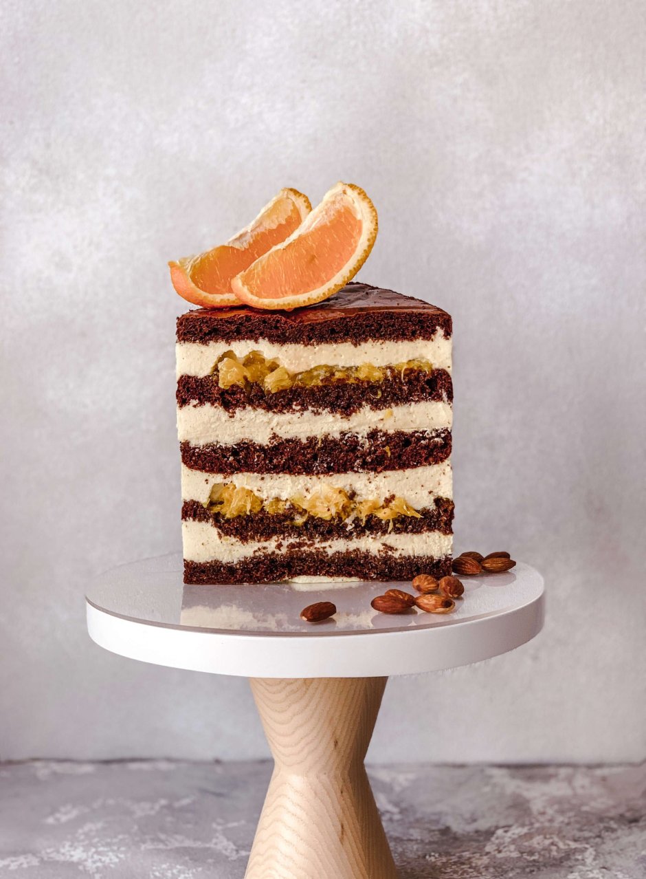 Торт шоколад апельсин
