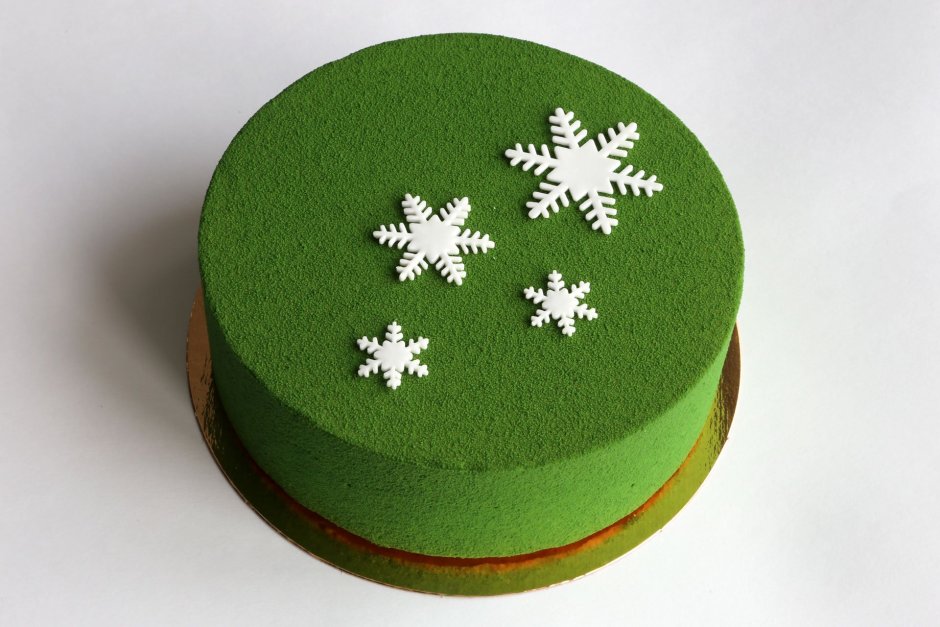 Зеленый велюровый торт