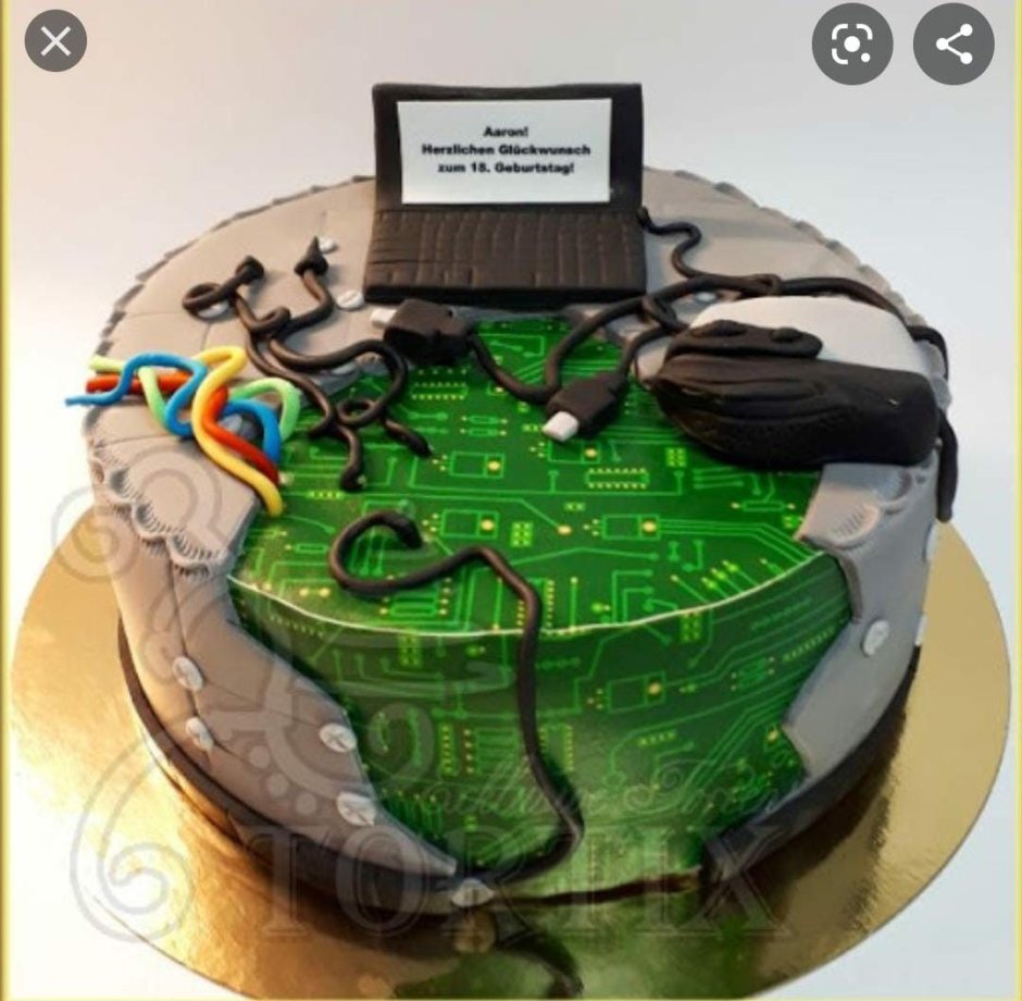 Торт для программиста на день рождения
