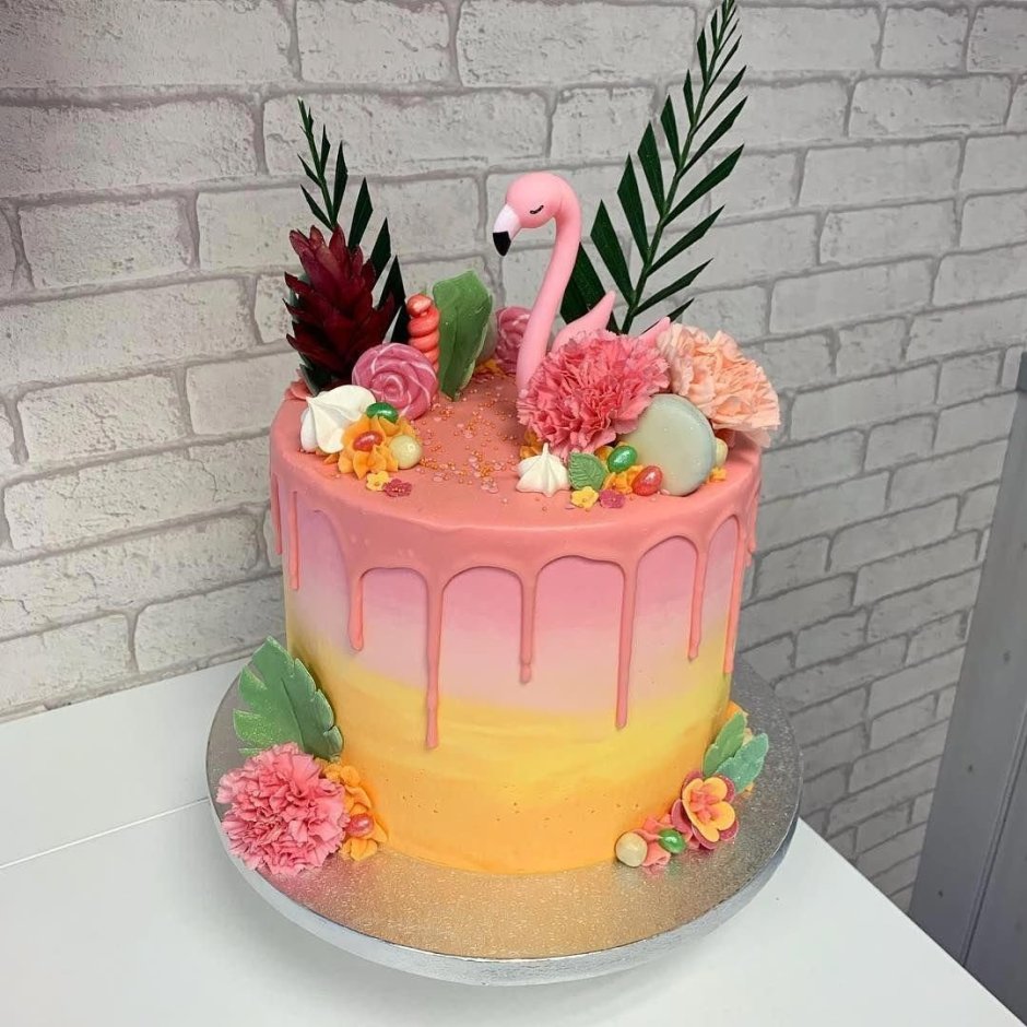 Торт Гавайи с Фламинго