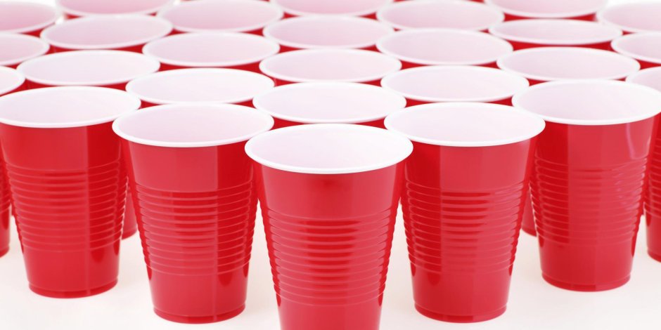 Набор стаканов 10шт 500мл "American Red Cups" пластик., PP 1/100