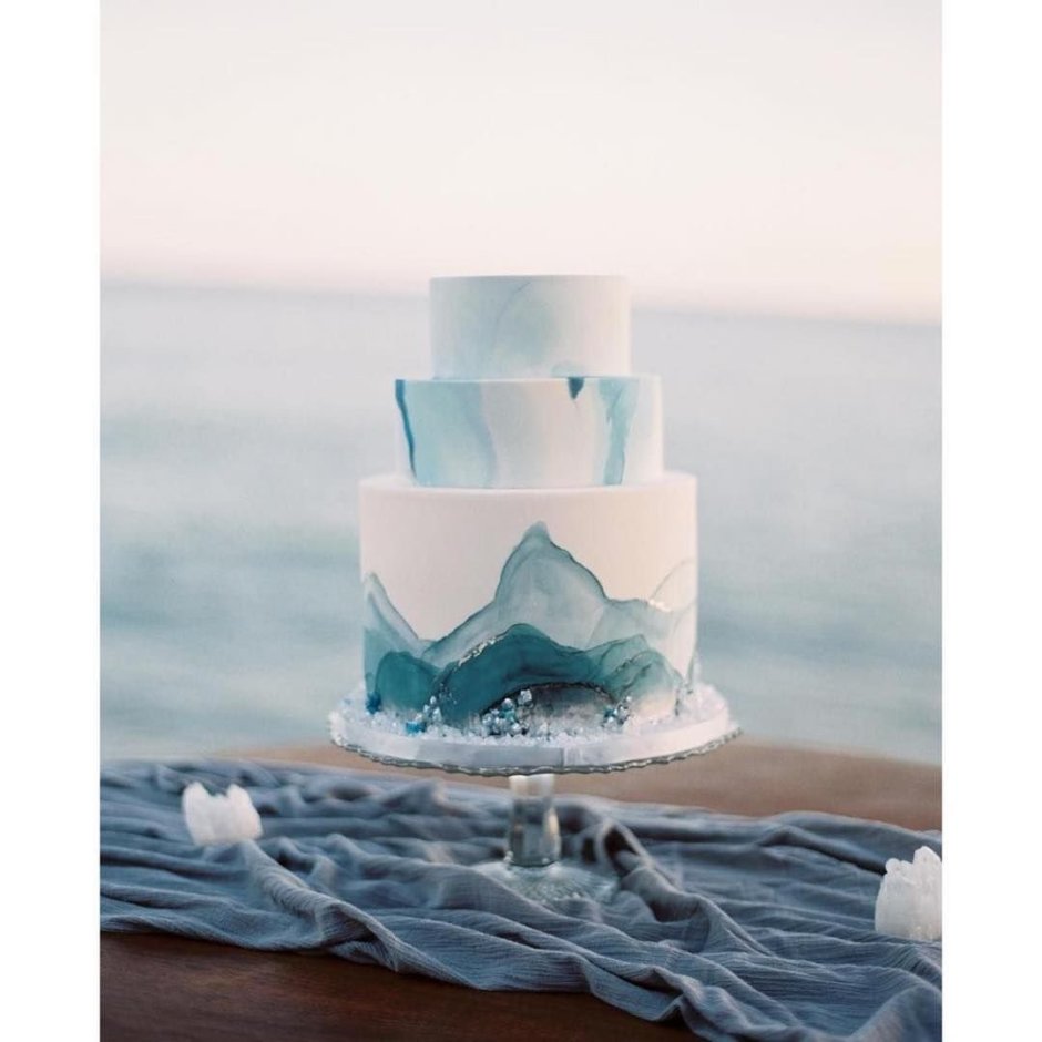 Свадебный торт океан
