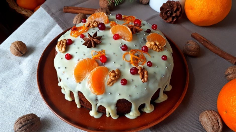 Рождественский пирог с апельсинами