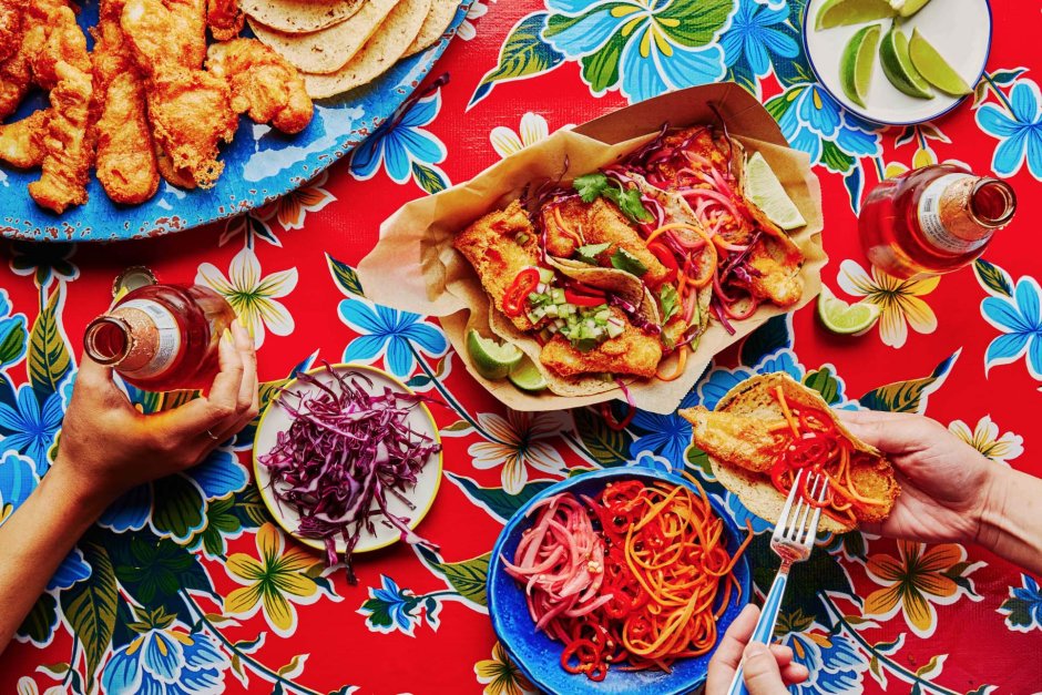 Реклама мелками Мексиканская еда