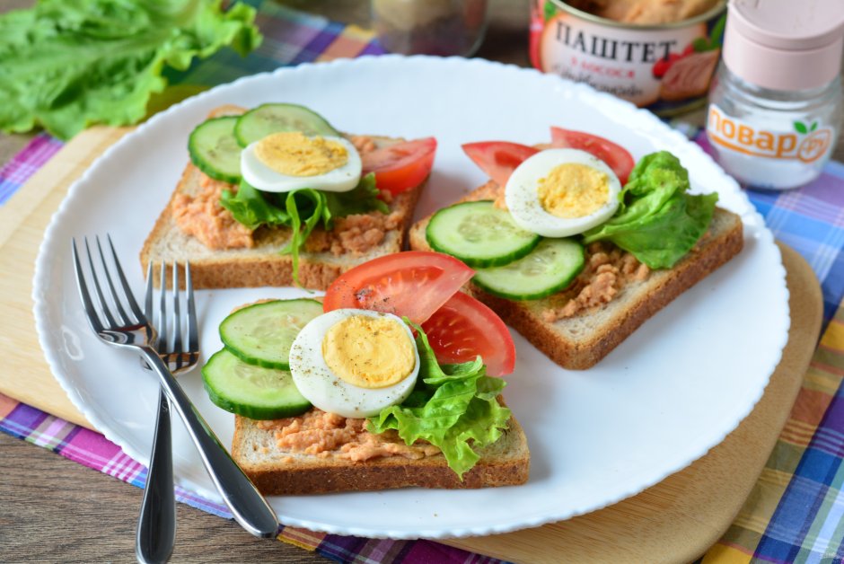 Аппетитная кулинария бутерброды