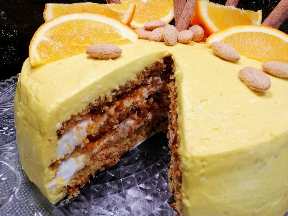 Апельсиновая карамель для торта