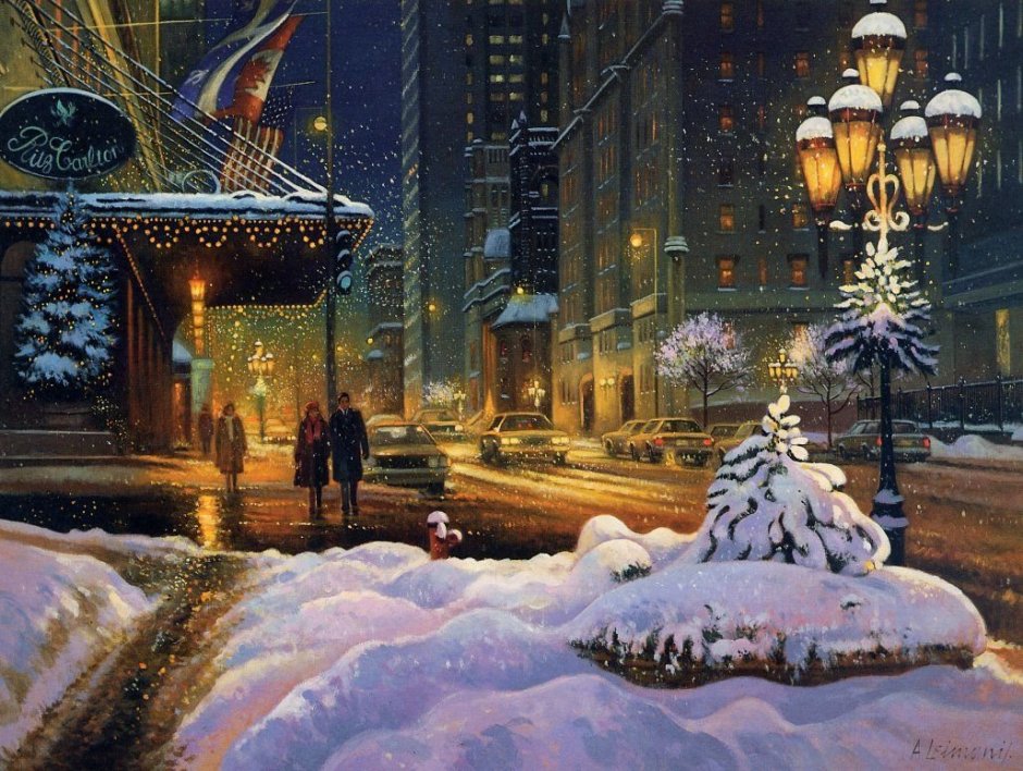 Доброй ночи зимний город