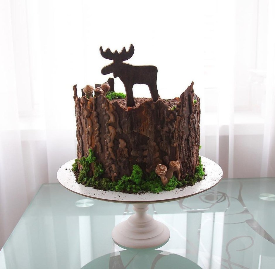 Декор торта для охотника