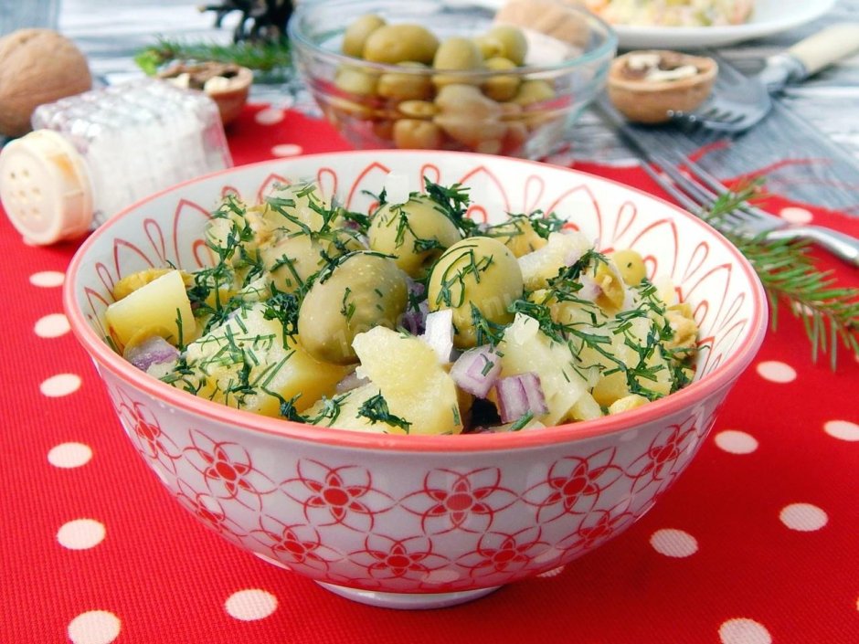 Зимний овощной салат без майонеза