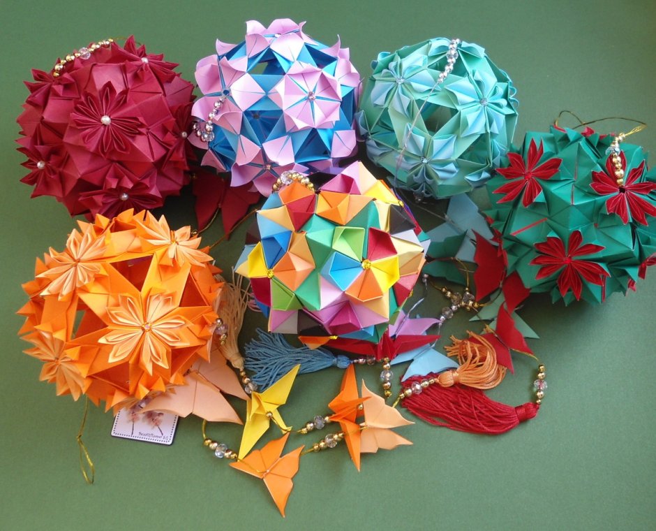 Шар Kusudama оригами