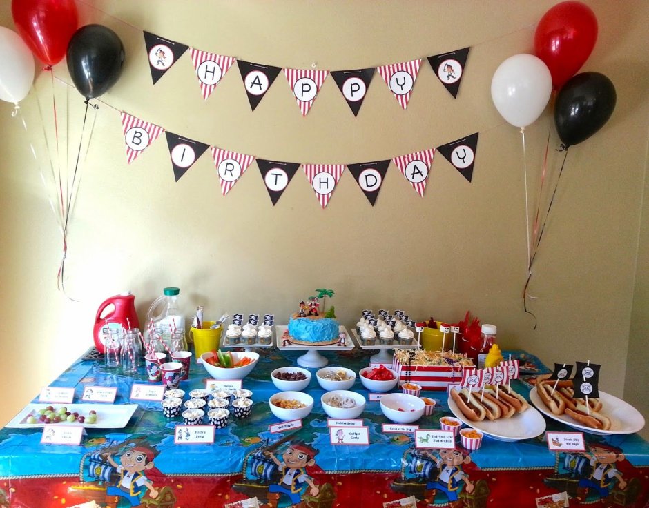 Пиратская вечеринка день рождения сына на 7 лет