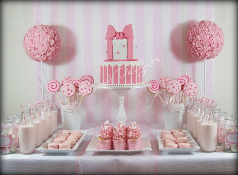 Party Pink Cake Table