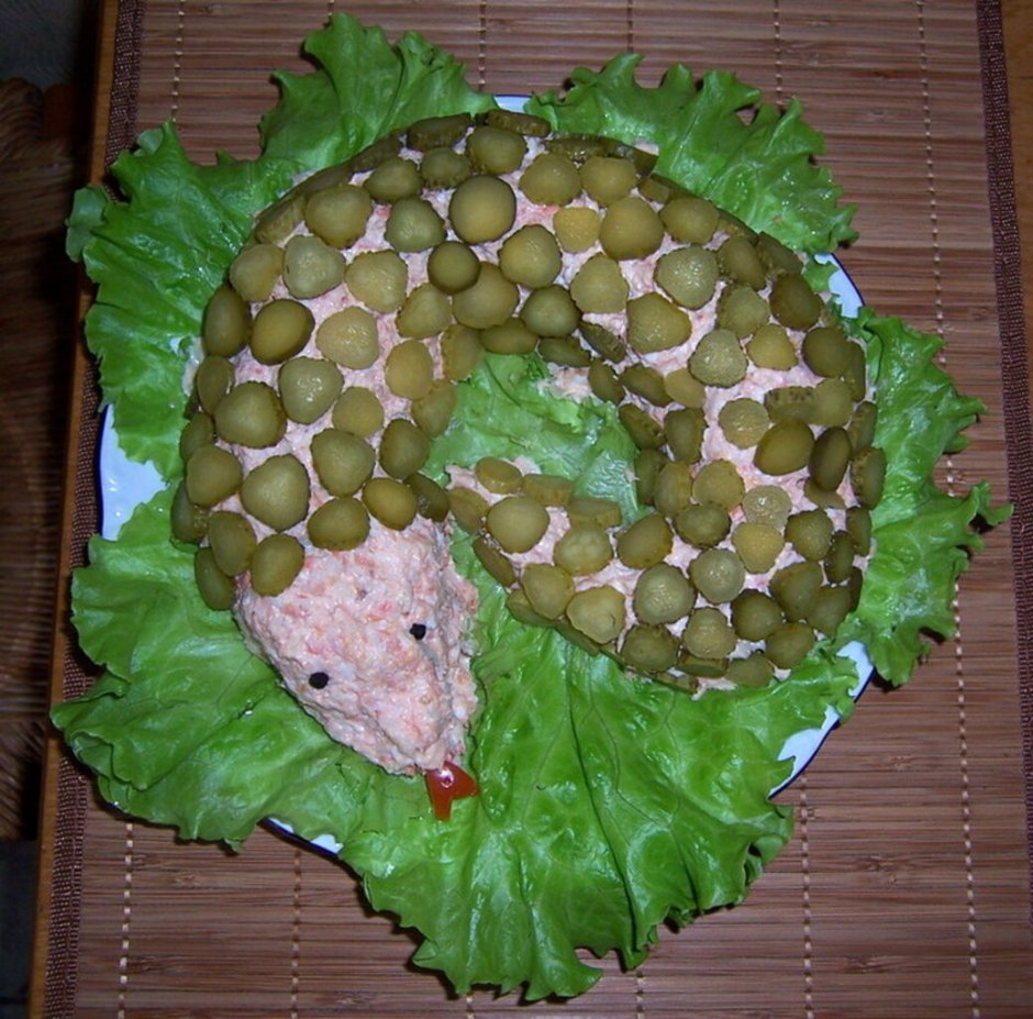 Салат майонезный змейка