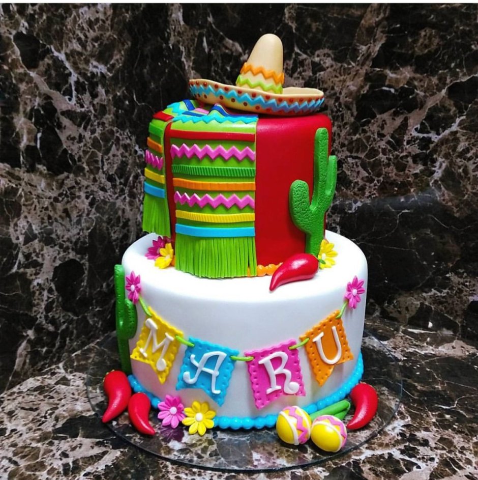 Торт на мексиканскую вечеринку