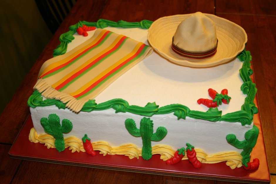 Торт на мексиканскую вечеринку
