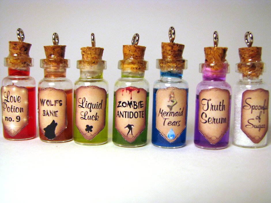 Бутылочки с зельем Гарри Поттер