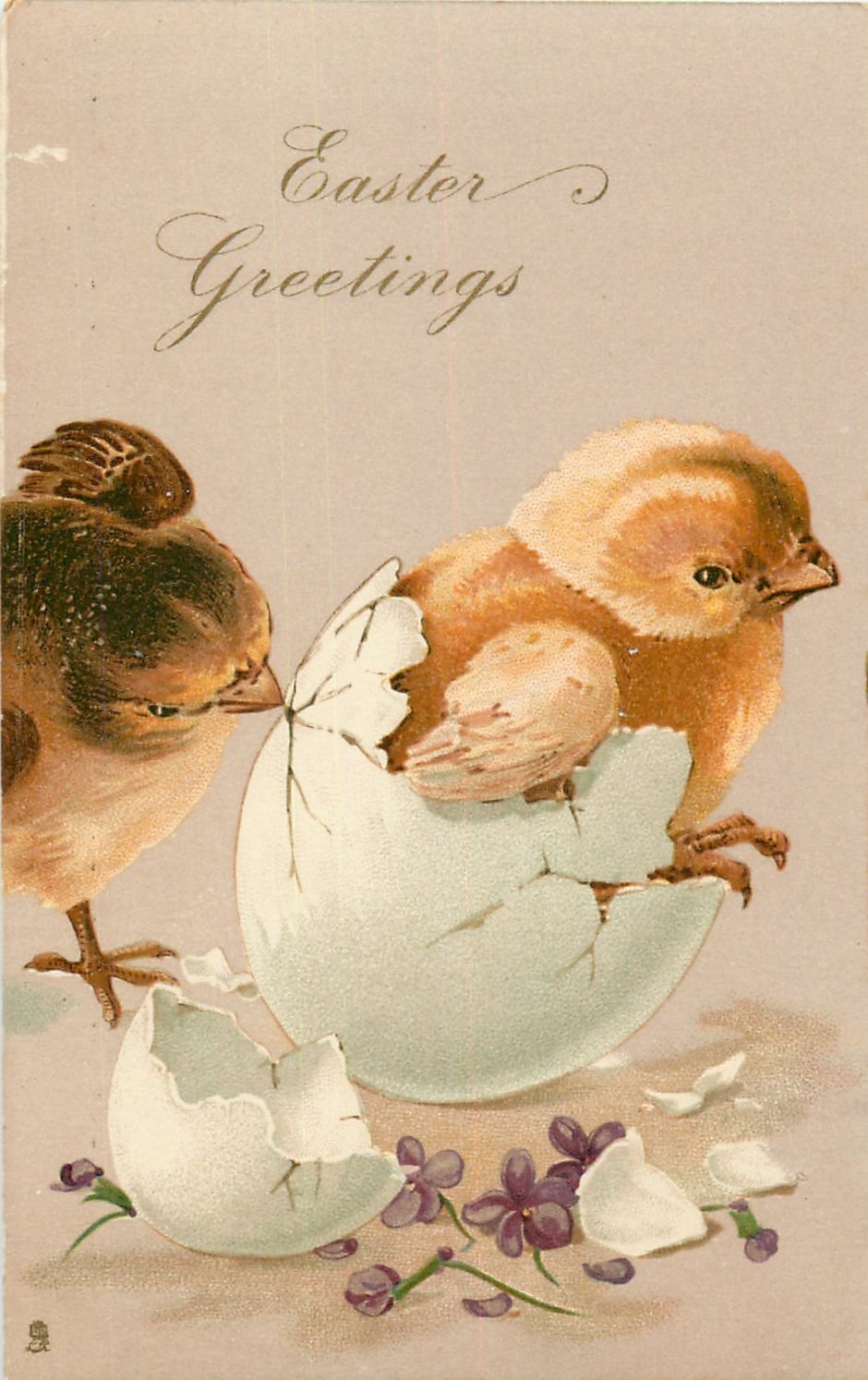 Ретро открытки Пасха птицы