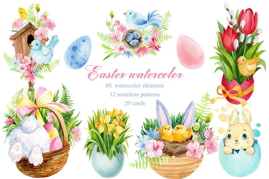 Easter Designs by Water Color