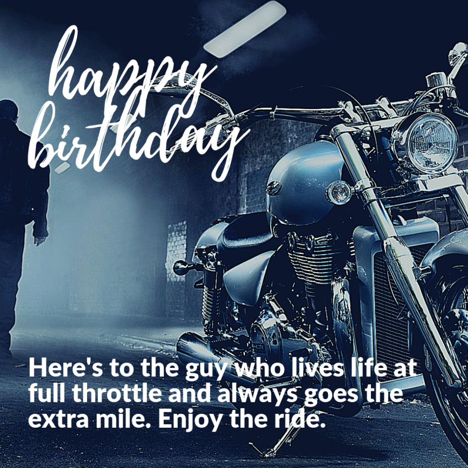 Happy Birthday мотоцикл