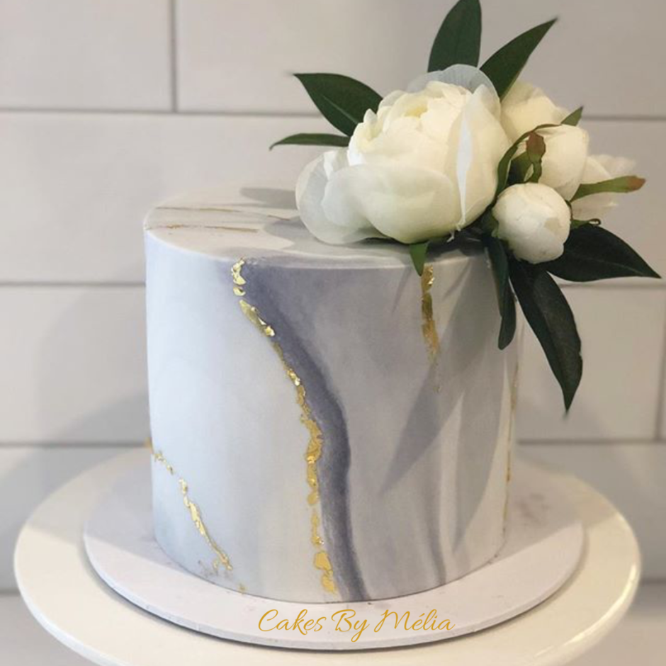 Декор торта мрамор