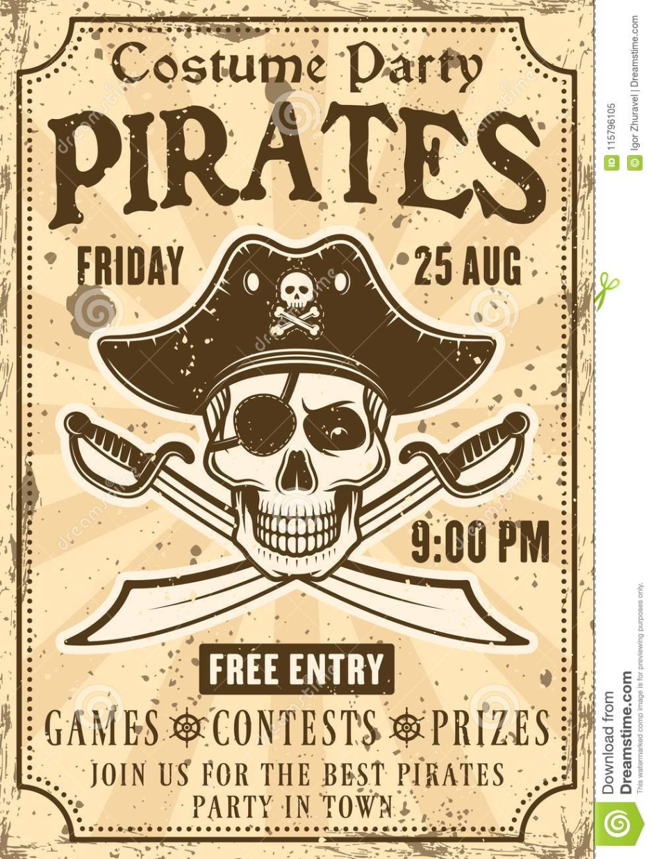 Плакаты в пиратском стиле