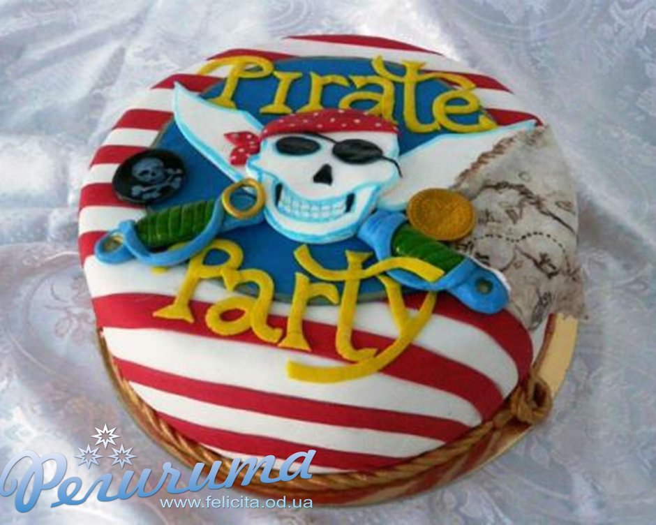Торт пиратский для мальчика 6 лет