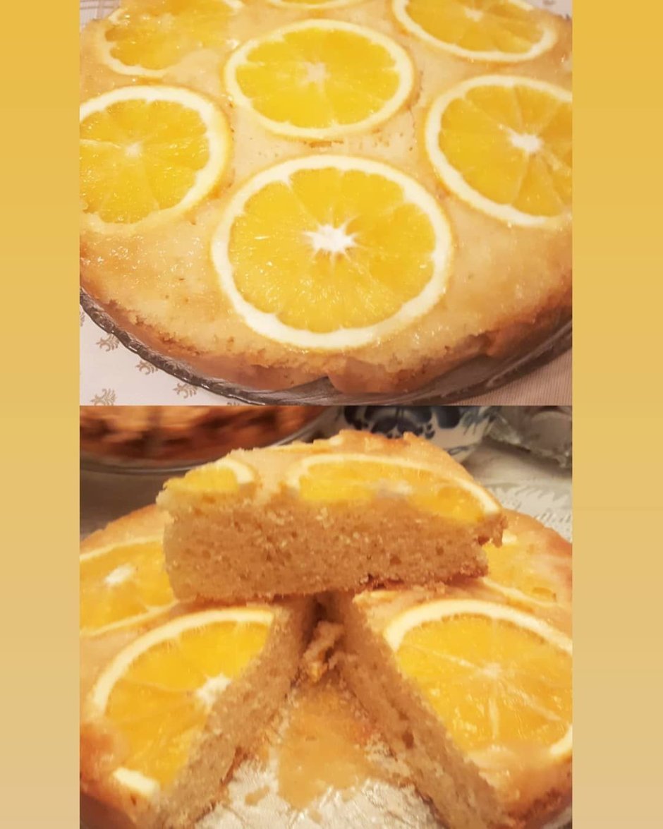 Апельсиновый пирог перевертыш