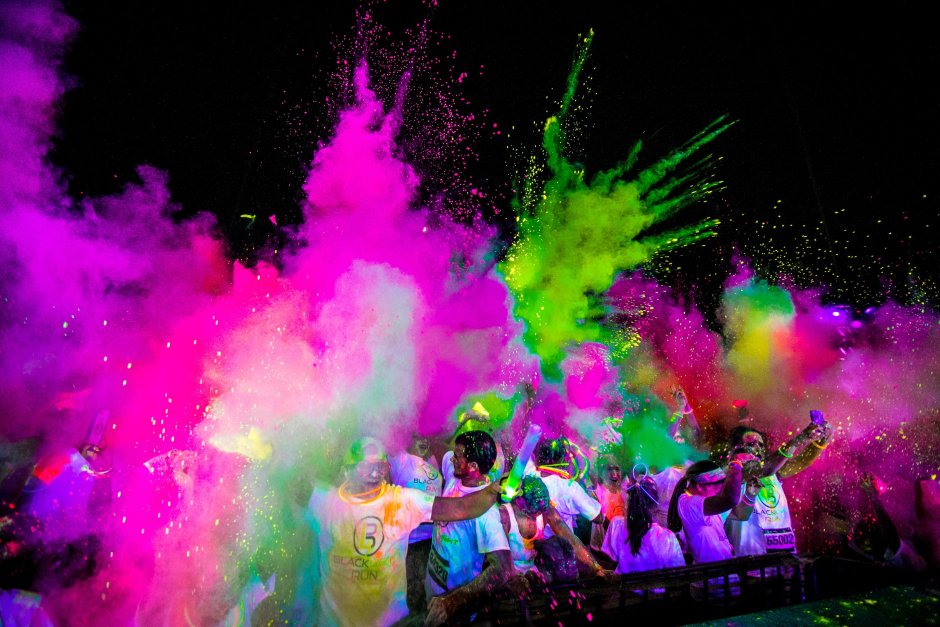 Цветные краски для вечеринок