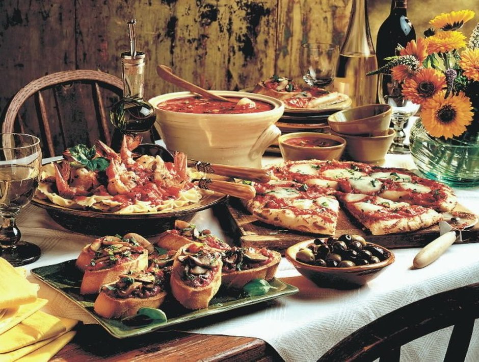 Итальянский традиционный стол