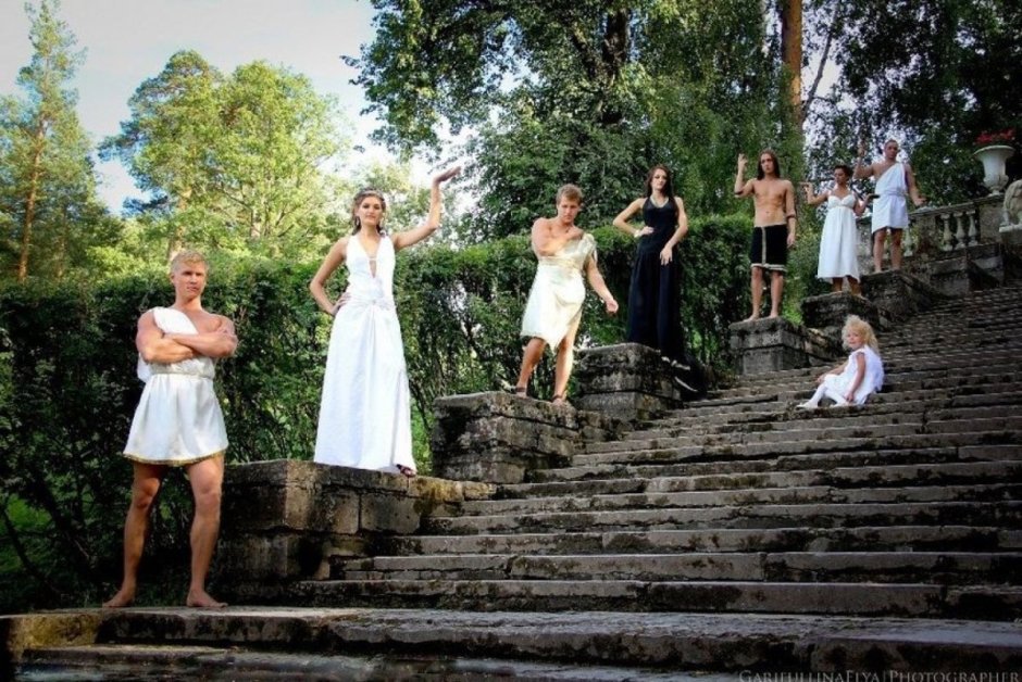 Свадьба в стиле греческих богов