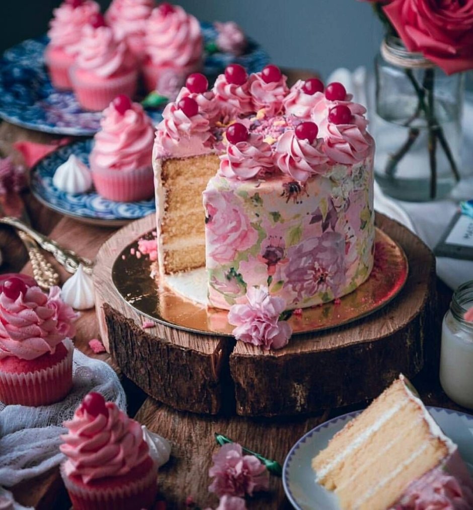 Тортик с цветами