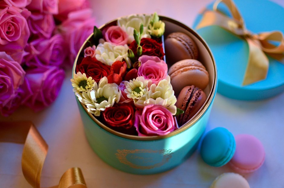 Цветы с конфетами