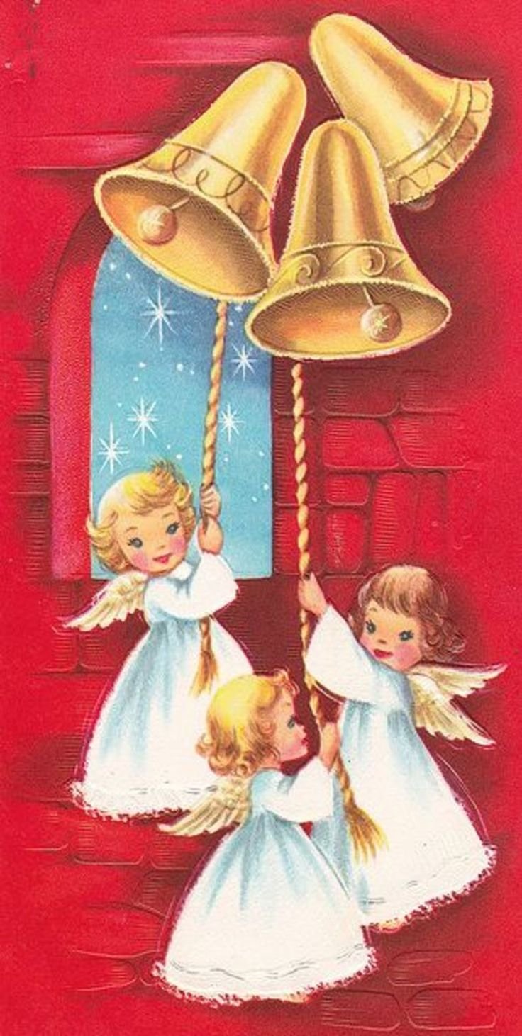 Рождественские ангелы и колокола
