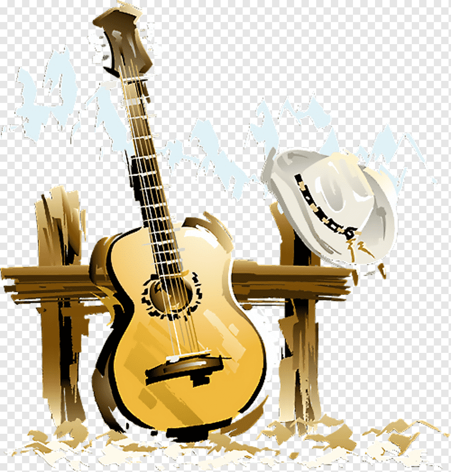 Открытка с гитарой