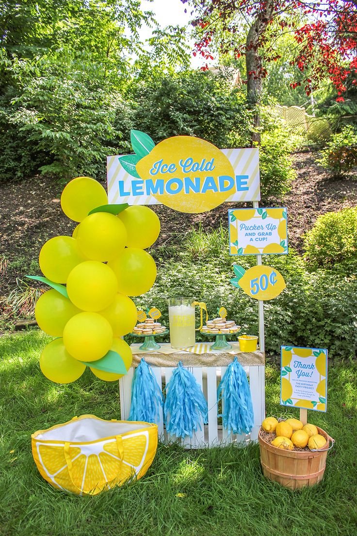 Лимонная вечеринка для детей