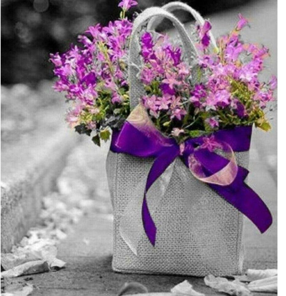 С днем рождения фиолетовые цветы