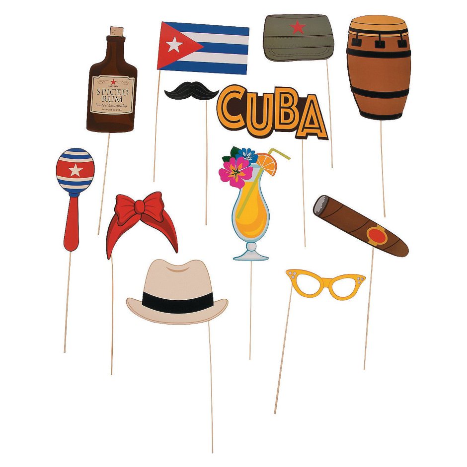 Атрибуты кубинской вечеринки
